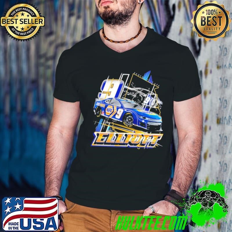 Chase Elliott Navy Car American professional stock car racing driver Guys V Neck