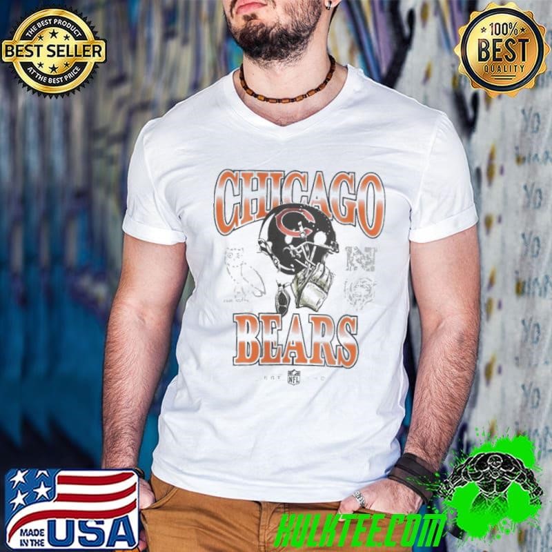 Chicago Bears OVO Heather Gray Graphic Guys V Neck