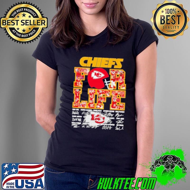 Chiefs for life players signatures Ladies Tee