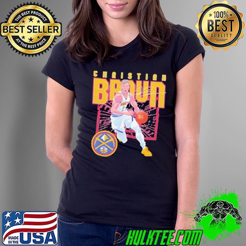 Christian Braun Denver Nuggets shattered signature Ladies Tee