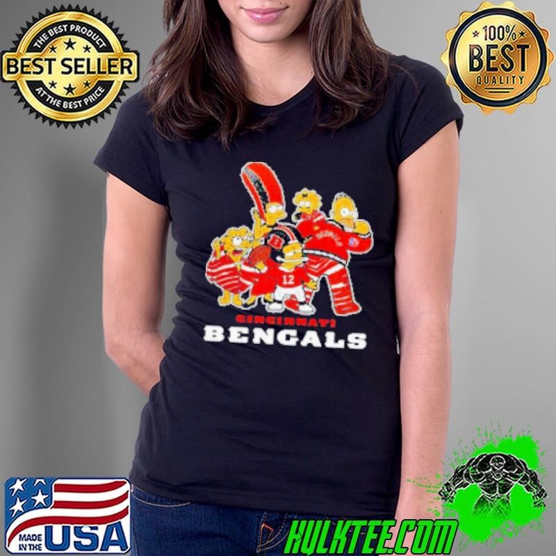 Cincinnati Bengals 2024 Simpsons Funday Football Ladies Tee