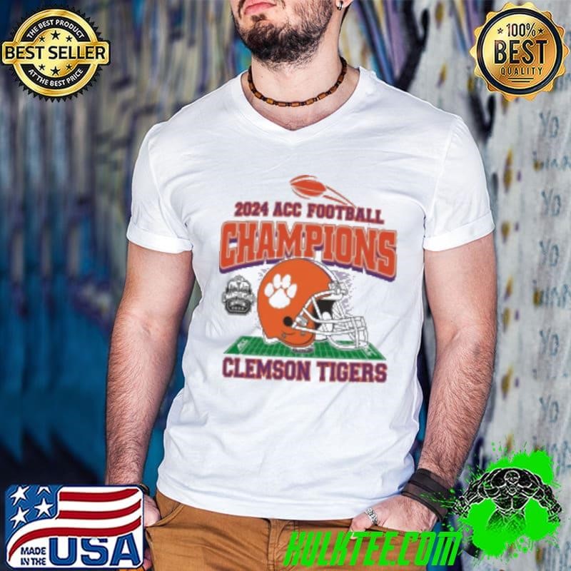 Clemson Tigers 2024 ACC Football Conference Champions Helmet Shirt