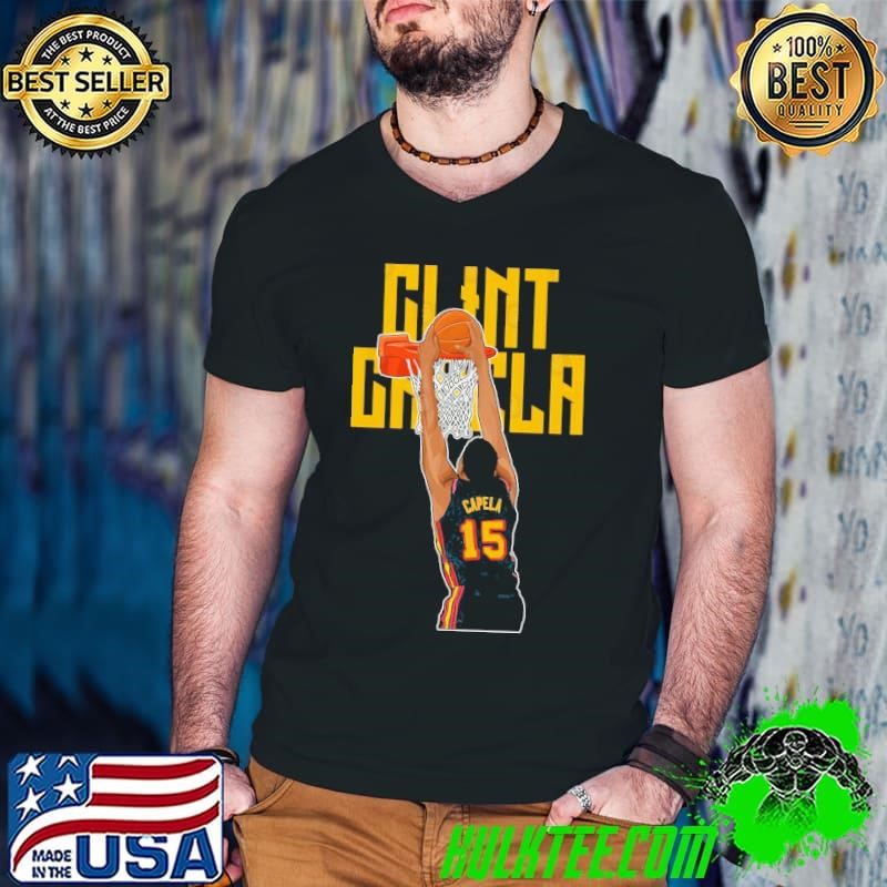 Clint Capela Slam Dunk #15 Bold Swiss professional basketball Guys V Neck
