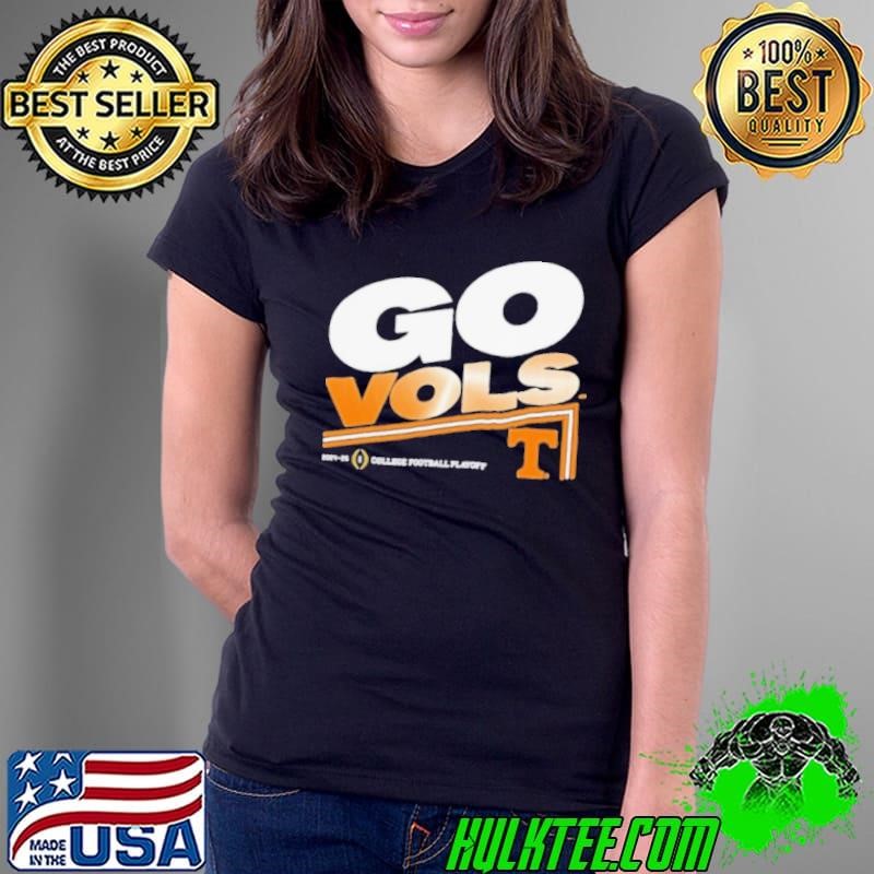 College Football Playoff 2025 Tennessee Slogan Go Vols Ladies Tee