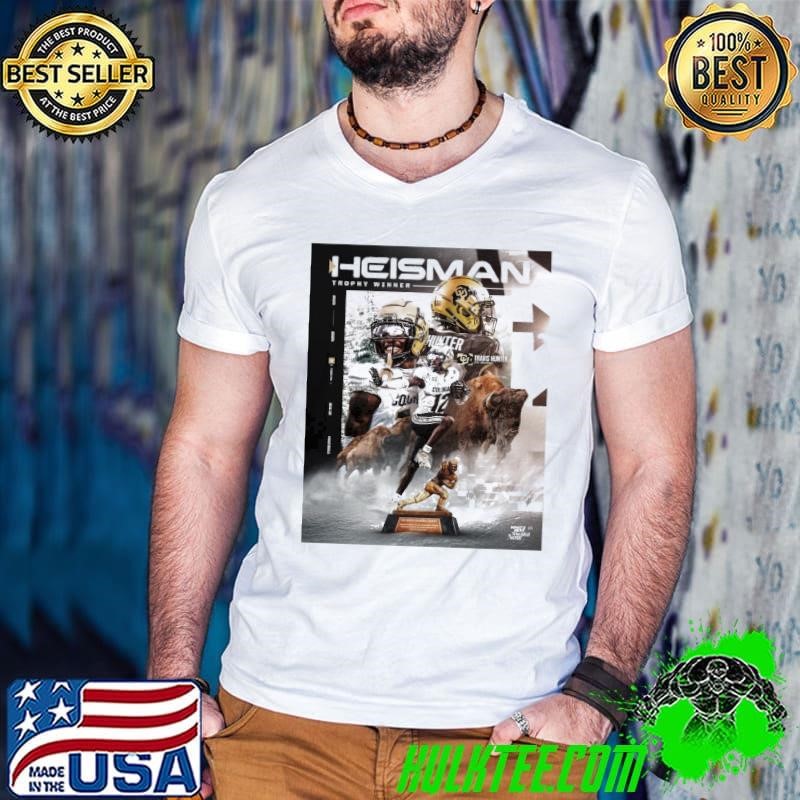 Colorado Buffaloes Travis Hunter 2024 Heisman Trophy Winner Big 12 Football Poster shirt