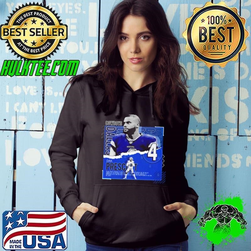 Dak Prescott American professional football quarterback Poster Cowboys Hoodie