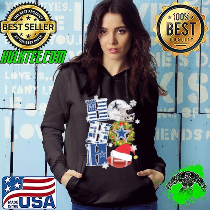 Dallas Cowboys Ho Ho Ho Merry Christmas 4Shirt