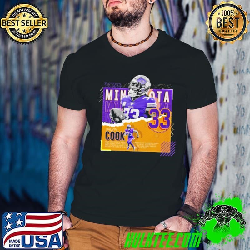 Dalvin Cook American professional football running back Poster Vikings Guys V Neck