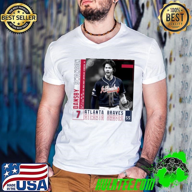 Dansby swanson American professional baseball shortstop Chicago Cubs Guys V Neck