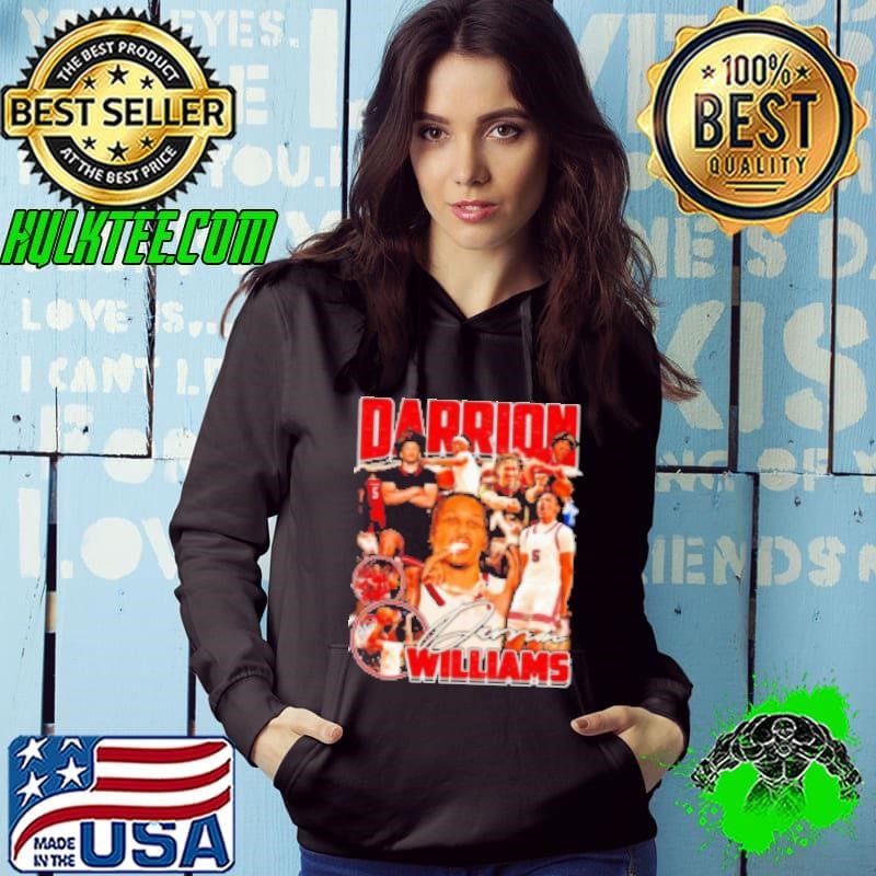 Darrion Williams Texas Tech Red Raiders Basketball signature graphic Hoodie