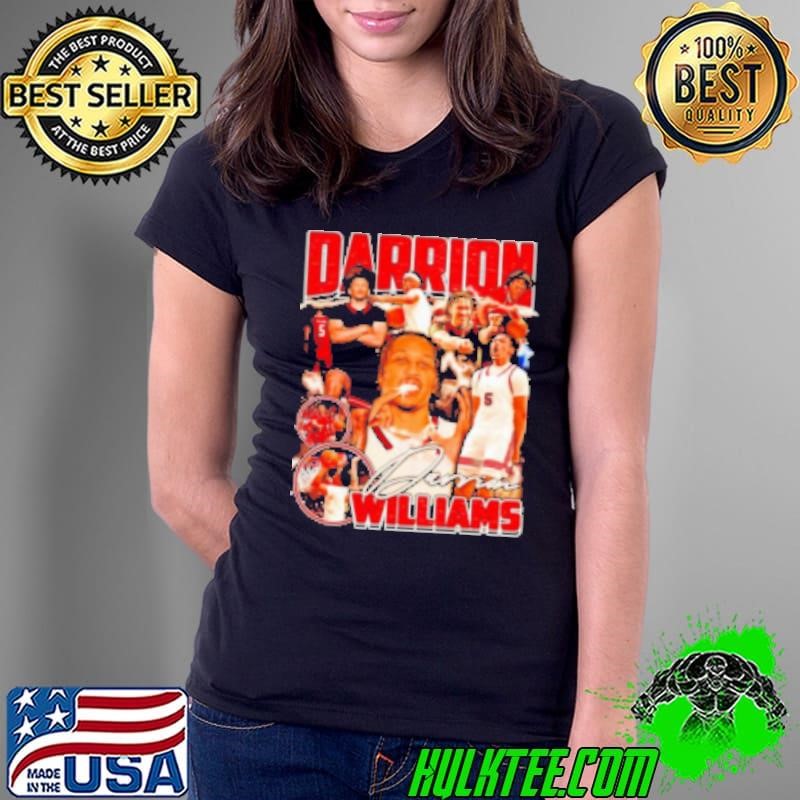 Darrion Williams Texas Tech Red Raiders Basketball signature graphic Ladies Tee