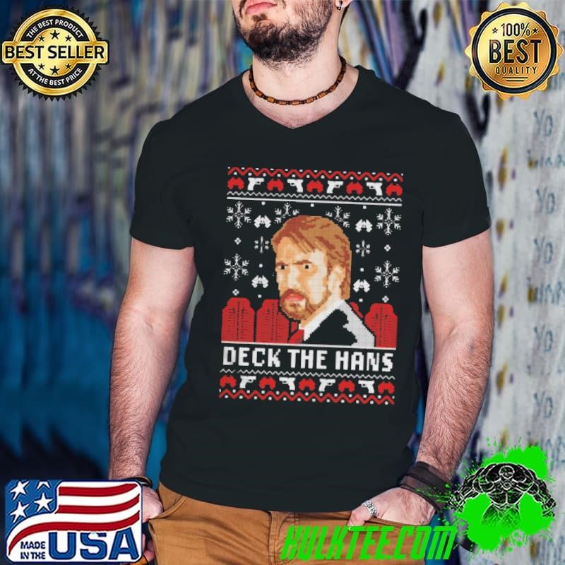 Deck The Hans Die Hard Christmas Guys V Neck