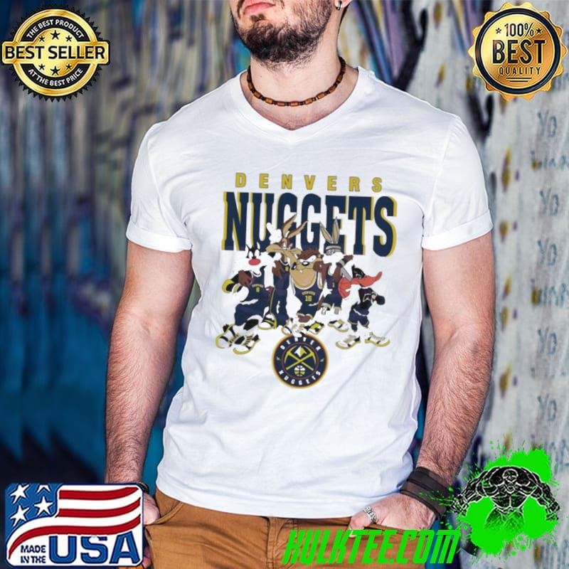 Denver Nuggets Looney Tunes characters NBA basketball shirt
