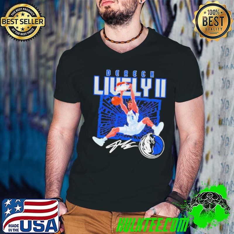 Dereck Lively Dallas Mavericks shattered signature shirt
