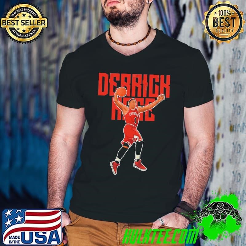 Derrick Rose Goes for Dunk #1 Bold American former professional basketball T-Shirt
