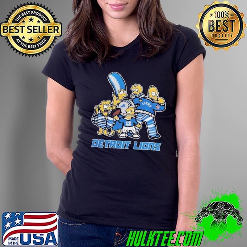 Detroit Lions 2024 25 Simpsons Funday Football Ladies Tee