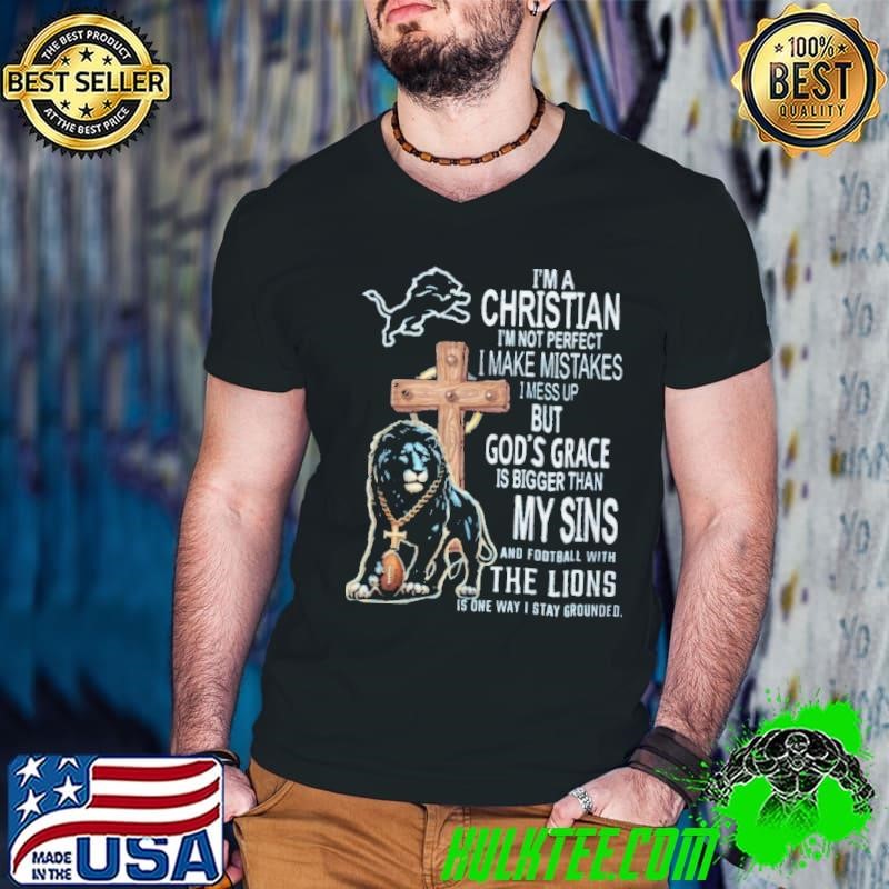 Detroit Lions Christian Faith God’s Grace Football Shirt