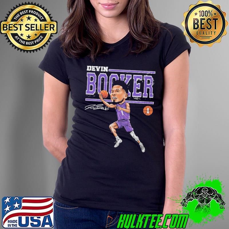 Devin Booker American professional basketball player Phoenix Suns Cartoon T-Shirt