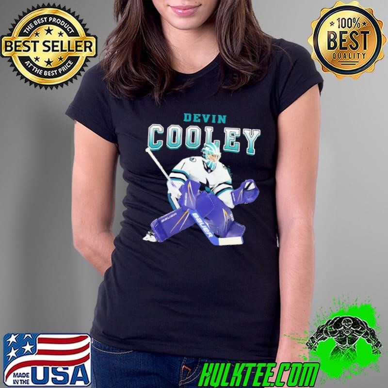Devin Cooley American professional ice hockey goaltender Calgary Wranglers Ladies Tee