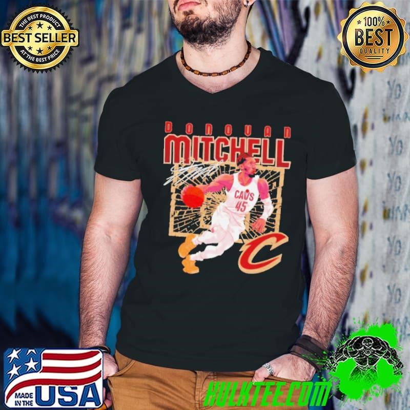 Donovan Mitchell Cleveland Cavaliers shattered signature shirt