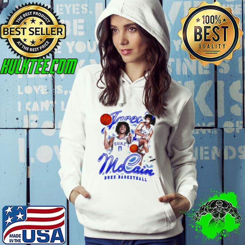 Duke Blue Devils White Jared McCain Swirl Player Hoodie