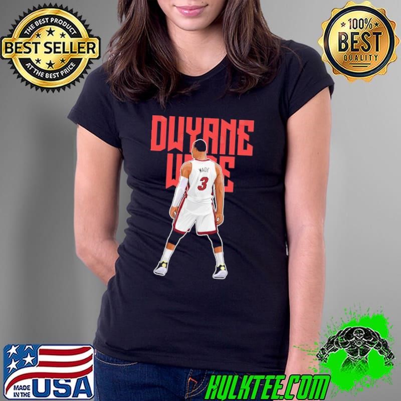 Dwyane Wade Celebrates Games #3 Bold American former professional basketball Ladies Tee