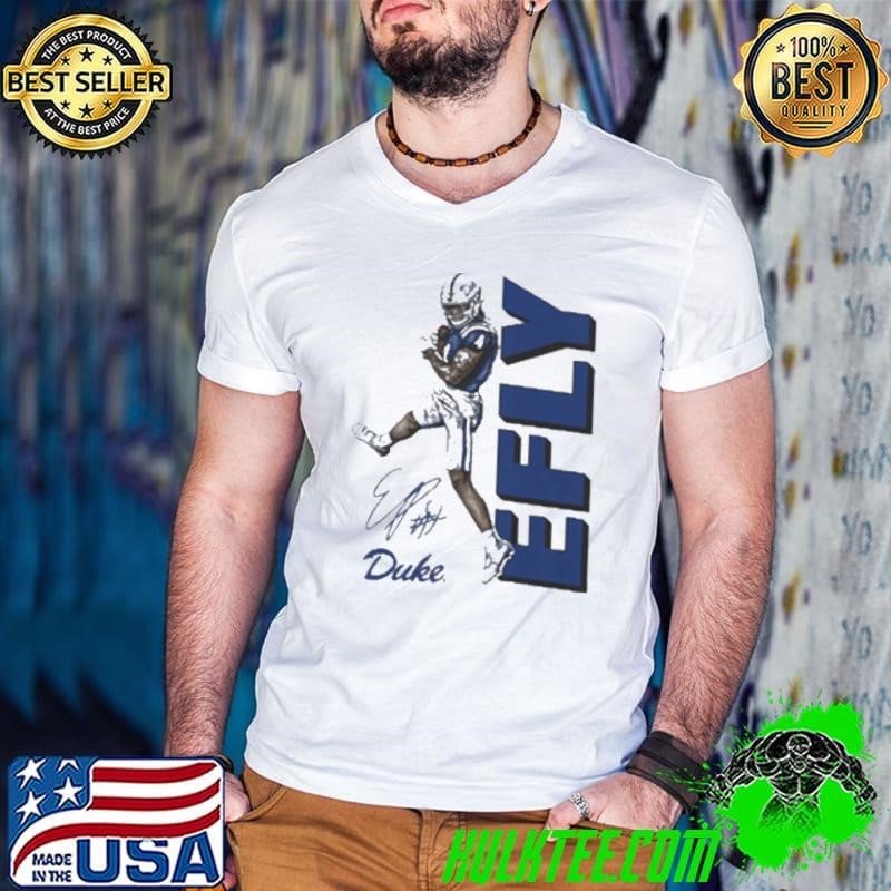 Eli Pancol Duke Blue Devils Football EFLY Signature t shirt