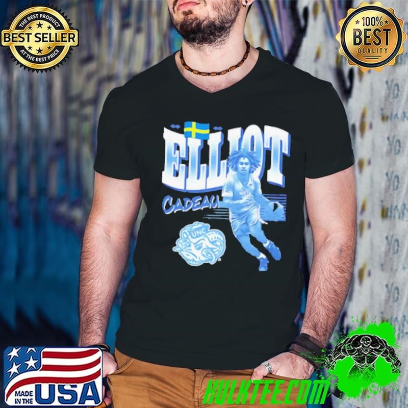 Elliot Cadeau North Carolina Tar Heels cartoon shirt