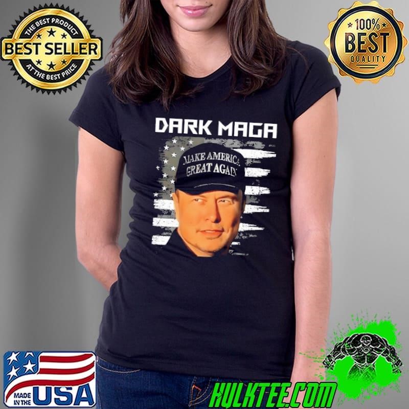 Elon Musk Dark Maga Ladies Tee