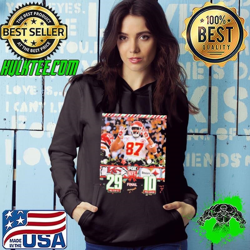 Final Kansas City Chiefs Vs Pittsburgh Steelers 29 – 10 Score on Christmas Day FOX Sports Poster Hoodie