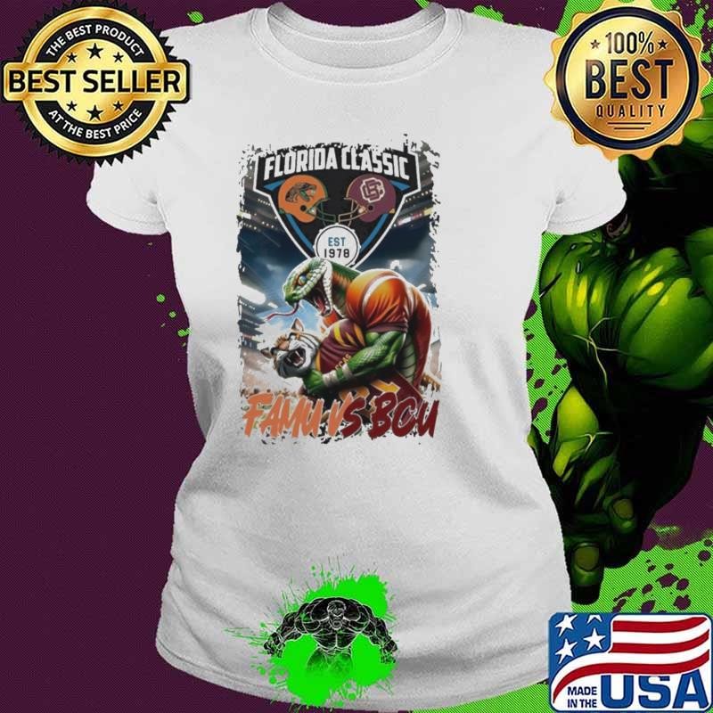 Florida Classic FAMU Rattlers BCU Wildcats 2024 Ladies tee