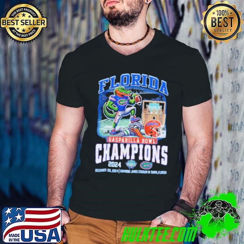 Florida Gators Gasparilla Bowl Champions 2024 Go Gators Mascot Shirt