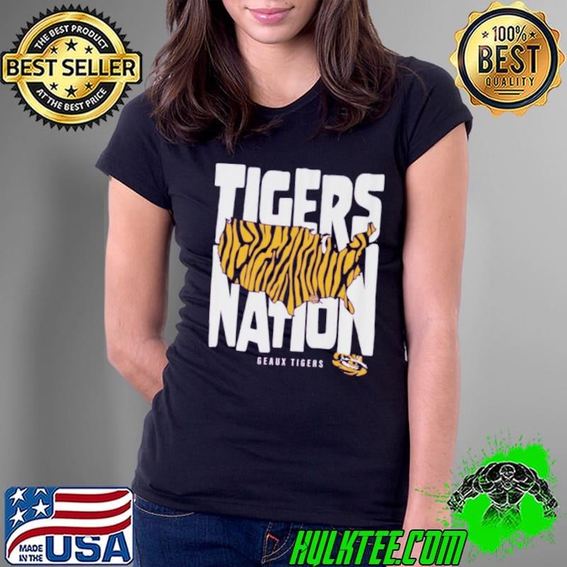 Football LSU Tigers Nation Ladies Tee