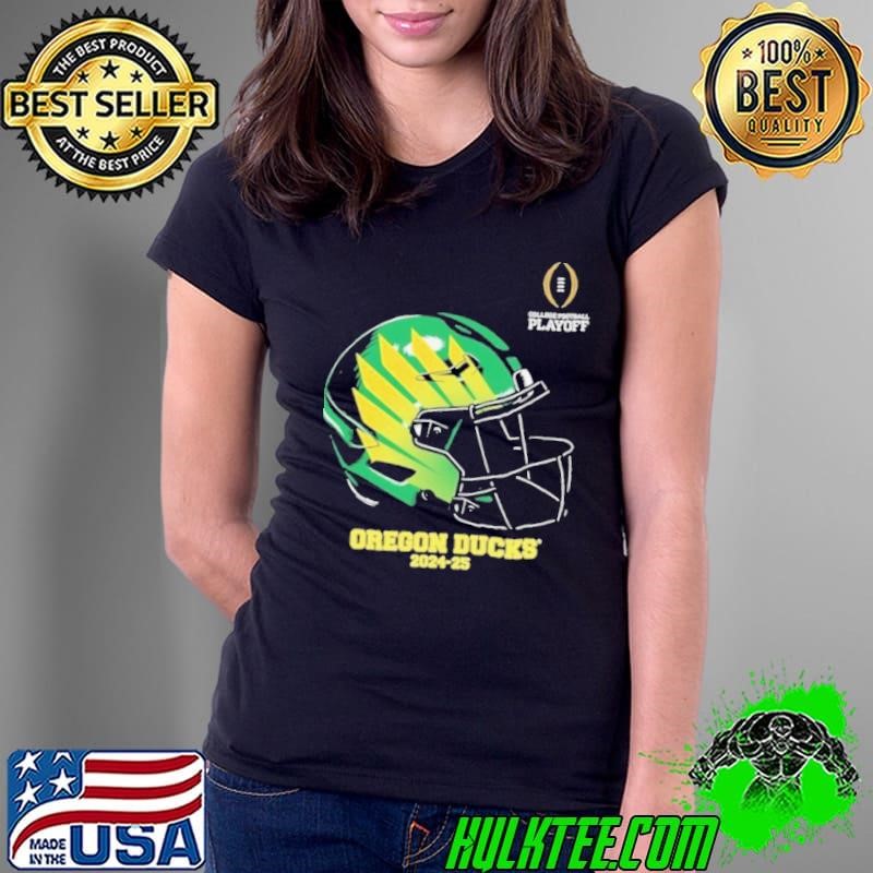 Football Playoff 2024 2025 Oregon Ducks Helmet Shirt