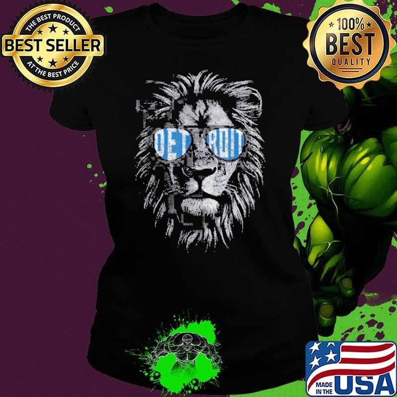 Funny Lion Lovers Wearing Glasses Retro Vintage Style Shirt