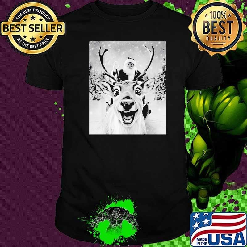 Funny Reindeer Selfie Santa Christmas Gifts Unisex