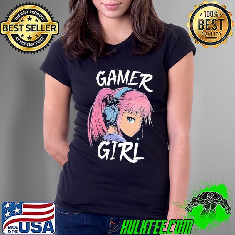 Gamer Girl For Girls Teens Women Video Gaming Graphic Shirt