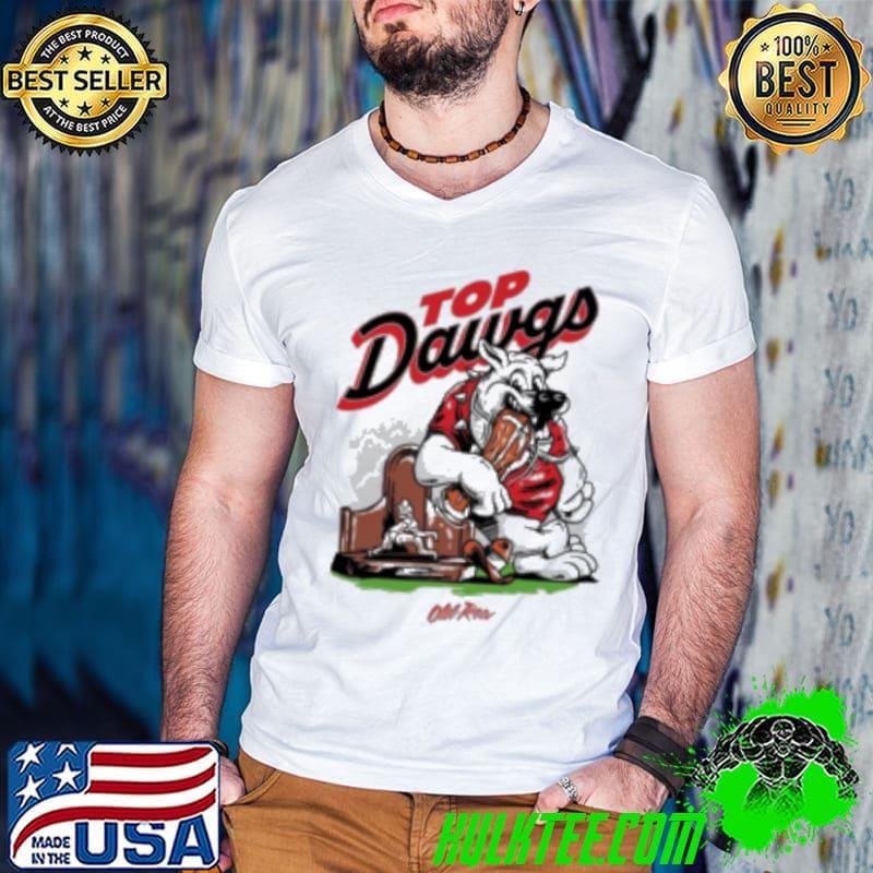 Georgia Bulldogs Mascot Top Dawgs Guys V Neck