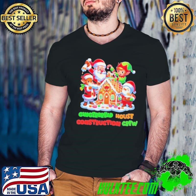 Gingerbread House Construction Crew Guys V Neck