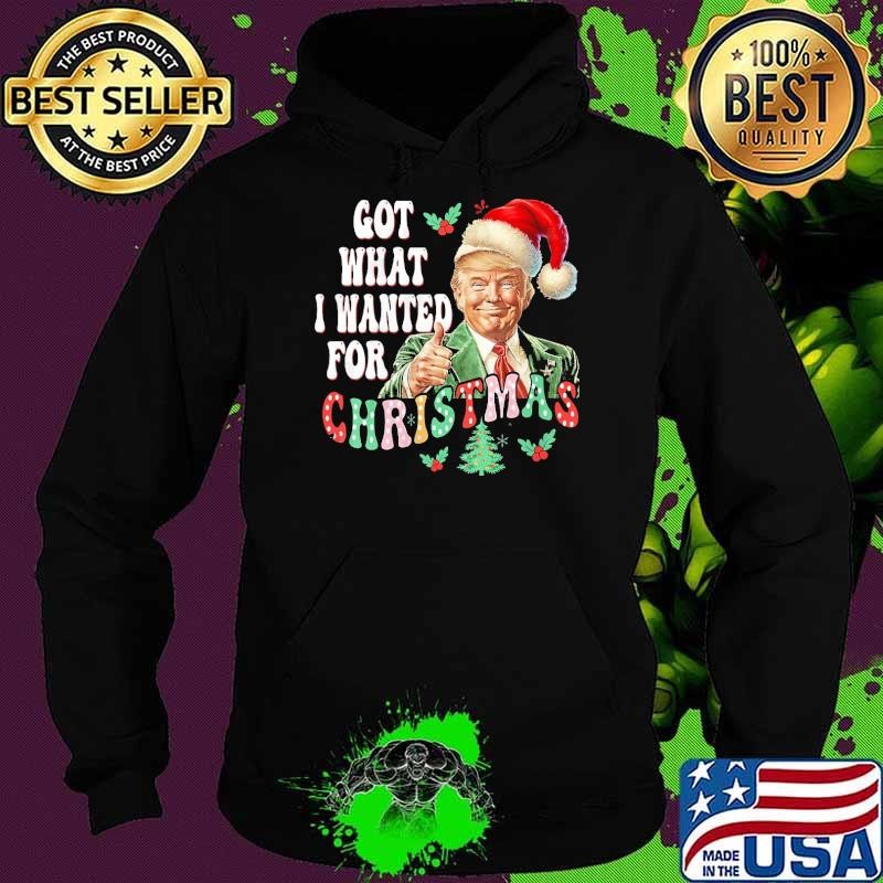Got What I Wanted For Christmas Trump Xmas Pajamas 2024 Hoodie