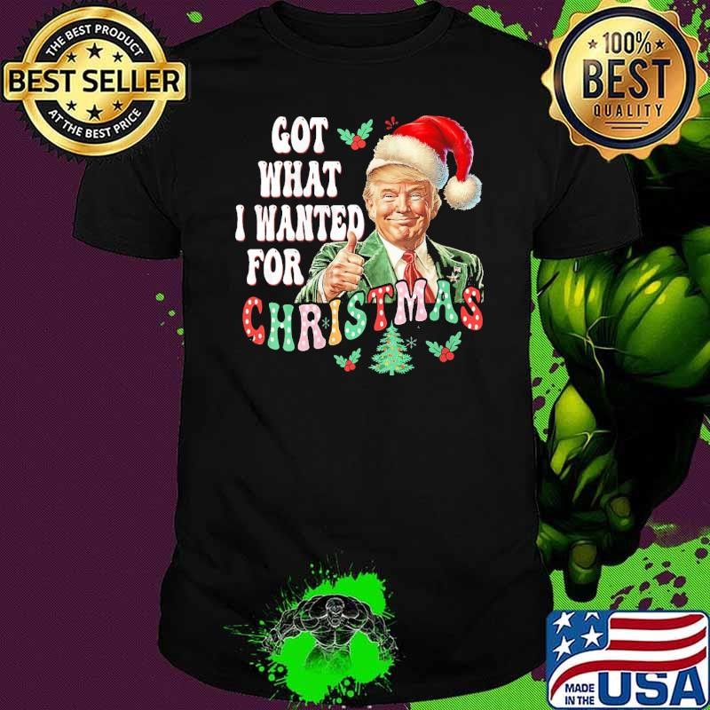 Got What I Wanted For Christmas Trump Xmas Pajamas 2024 T-Shirt