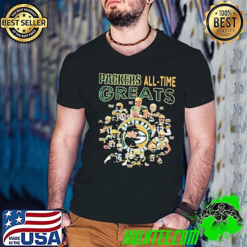 Green Bay Packers All Time Greats Signatures 2024 Shirt