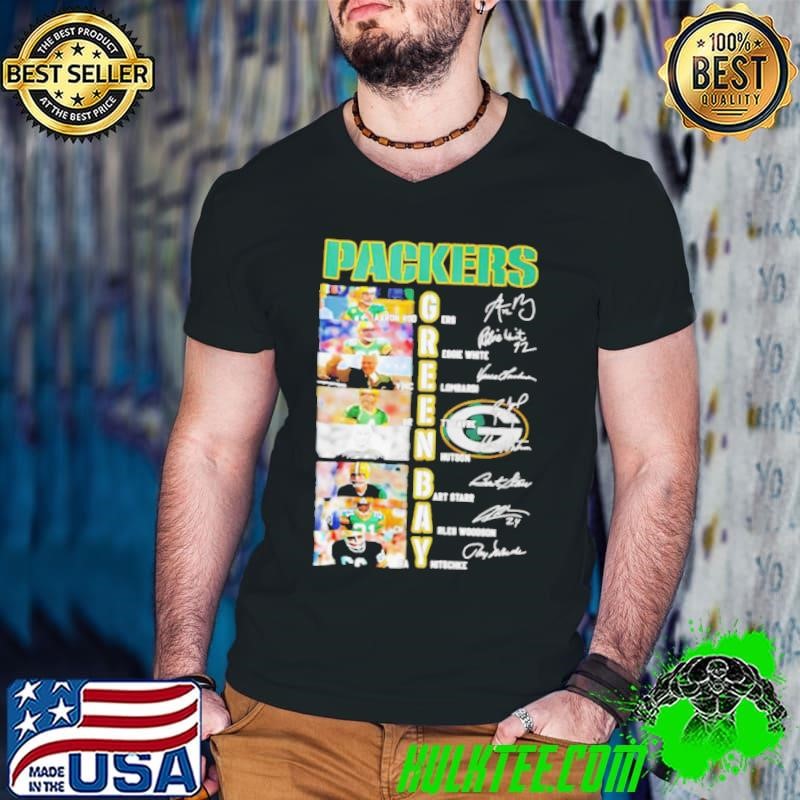 Green Bay Packers player name and signature shirt