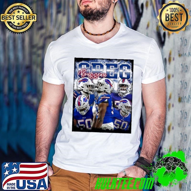 Greg Rousseau American professional football defensive end T-Shirt