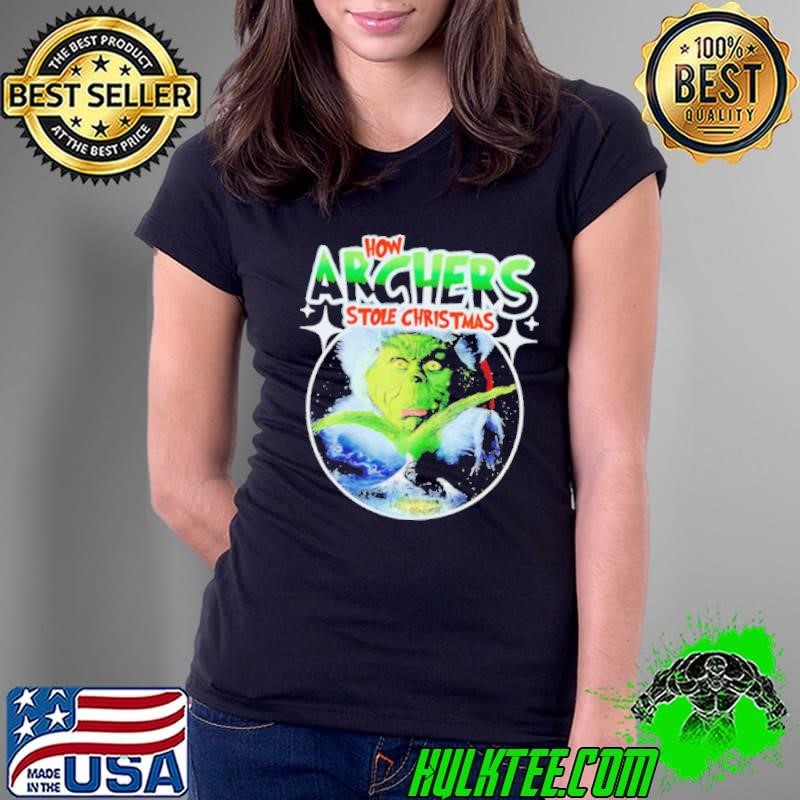Grinch How Archers Stole Christmas Ladies Tee