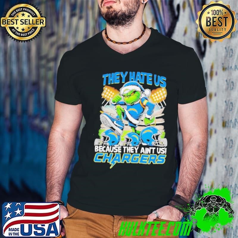 Grinch they aint us Los Angeles Chargers they hate us Christmas shirt