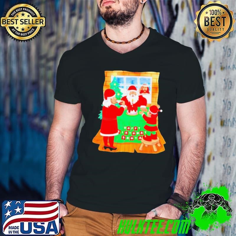Happy birthday Santa Christmas Jesus shirt