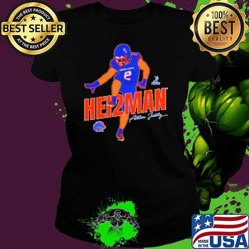 Heisman Finalist Ashton Jeanty Boise State Broncos Football Shirt