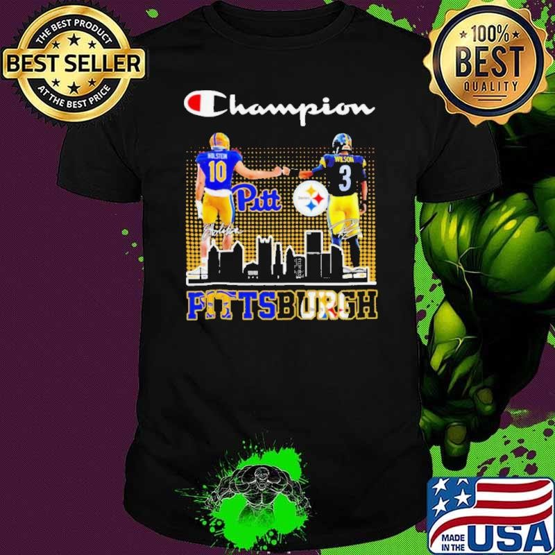 Holstein vs Wilson Champion Pittsburgh football players signature Unisex
