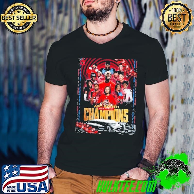 Houston Texans AFC South Champions Back To Back Team Poster Shirt